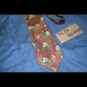 Vintage Disney Mickey Mouse Tie Balancine Paisley